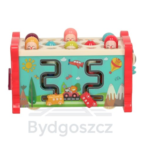 Zabawka sensoryczna wbijak dla niemowląt 8w1 Bibi-inn różowa Zabawka sensoryczna wbijak dla niemowląt 8w1 Bibi-inn różowa