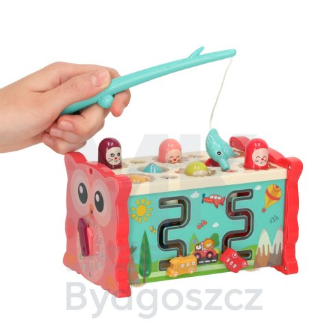 Zabawka sensoryczna wbijak dla niemowląt 8w1 Bibi-inn różowa Zabawka sensoryczna wbijak dla niemowląt 8w1 Bibi-inn różowa
