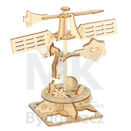 Zestaw naukowy przyrodniczy model 3D drewniany wiatrowskaz