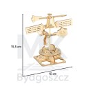 Zestaw naukowy przyrodniczy model 3D drewniany wiatrowskaz