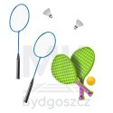 Zestaw sportowy 5w1 badminton koszykówka siatkówka tenis frisbee