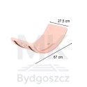 Deska do balansowania bujak dla dzieci 67x29 cm antypoślizgowa różowa