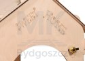 Domek ogrodowy drewniany stolik tablica kredowa 86 x 137 x 105 cm