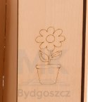 Domek ogrodowy drewniany stolik tablica kredowa 86 x 137 x 105 cm