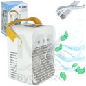 Klimatyzator klimator przenośny wentylator biurkowy nawilżacz 3w1 USB biały