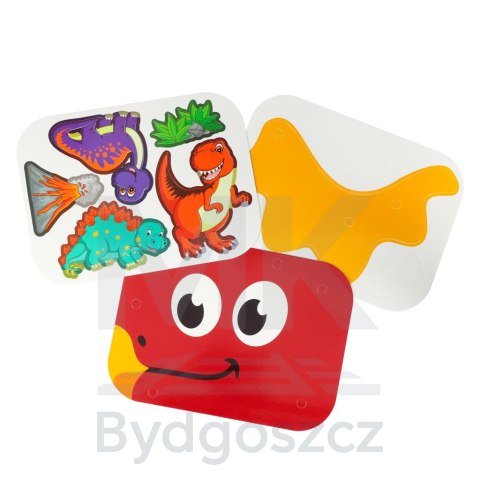 Klocki konstrukcyjne układanka w walizce kreatywna mozaika + wkrętarka dinozaur Klocki konstrukcyjne układanka w walizce kreatywna mozaika + wkrętarka dinozaur