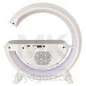 Lampka LED Gamingowa RGB głośnik ładowarka indukcyjna radio budzik zegar