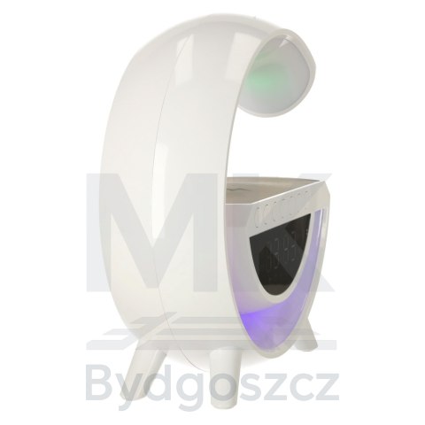 Lampka LED Gamingowa RGB głośnik ładowarka indukcyjna radio budzik zegar Lampka LED Gamingowa RGB głośnik ładowarka indukcyjna radio budzik zegar