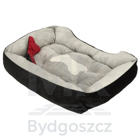 Legowisko dla psa kota kanapa sofa posłanie kojec poduszka miękkie 60 x 45cm szare Legowisko dla psa kota kanapa sofa posłanie kojec poduszka miękkie 60 x 45cm szare