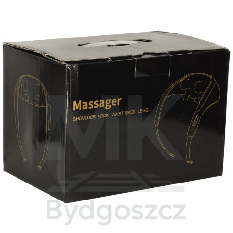 Masażer do pleców kołnierz masujący Shiatsu do karku ramion pleców mięśni Masażer do pleców kołnierz masujący Shiatsu do karku ramion pleców mięśni