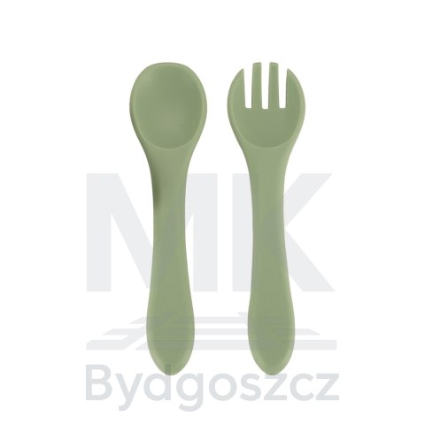 Naczynia silikonowe dla dzieci sowa zestaw 8 elementów zielone Naczynia silikonowe dla dzieci sowa zestaw 8 elementów zielone