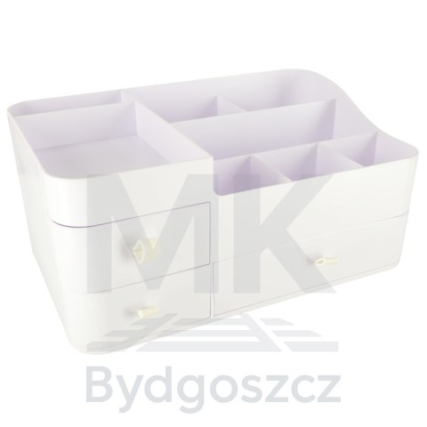 Organizer na kosmetyki szkatułka pojemnik kuferek na biżuterię z szufladami duży XXL Organizer na kosmetyki szkatułka pojemnik kuferek na biżuterię z szufladami duży XXL