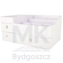 Organizer na kosmetyki szkatułka pojemnik kuferek na biżuterię z szufladami duży XXL