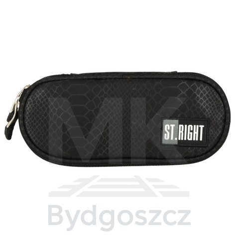 Piórnik szkolny jednokomorowy St. Right Czarny Piórnik szkolny jednokomorowy St. Right Czarny