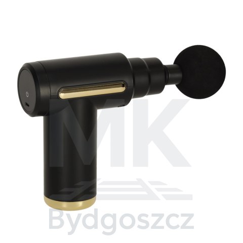 Pistolet do masażu masażer do pleców ciała LED 4w1 czarny Pistolet do masażu masażer do pleców ciała LED 4w1 czarny