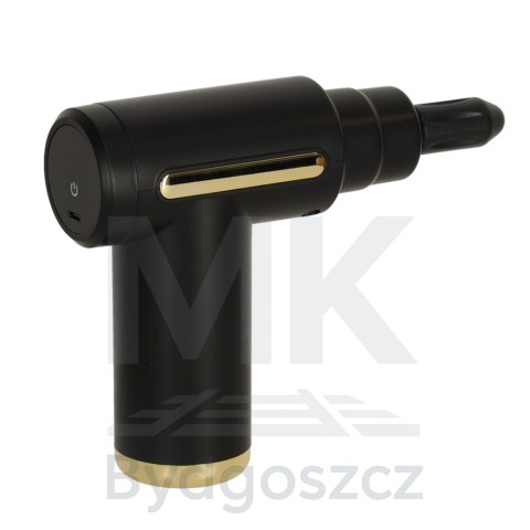 Pistolet do masażu masażer do pleców ciała LED 4w1 czarny Pistolet do masażu masażer do pleców ciała LED 4w1 czarny