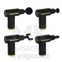 Pistolet do masażu masażer do pleców ciała LED 4w1 czarny