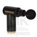 Pistolet do masażu masażer do pleców ciała LED 4w1 czarny
