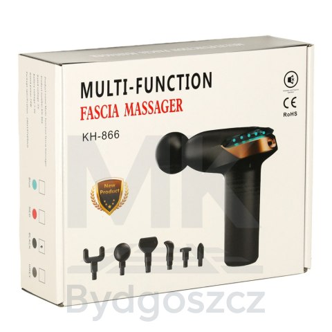 Pistolet do masażu masażer do pleców ciała mini LED 6w1 Pistolet do masażu masażer do pleców ciała mini LED 6w1