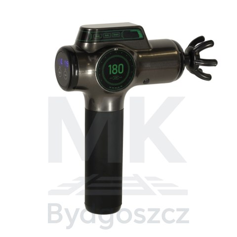Pistolet do masażu masażer do pleców ciała wyświetlacz LED 8w1 Pistolet do masażu masażer do pleców ciała wyświetlacz LED 8w1