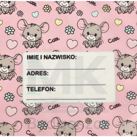 Plecak worek na buty wf myszka różowy Plecak worek na buty wf myszka różowy