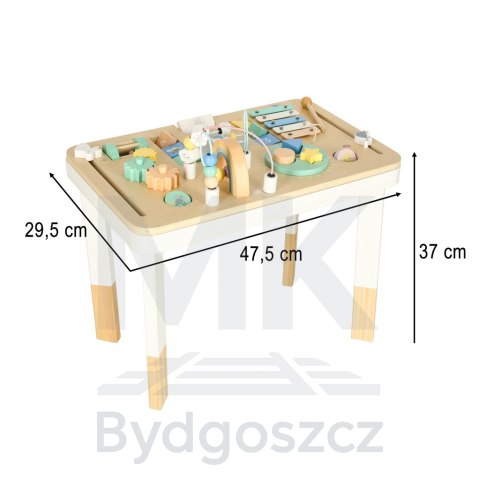 Stolik manipulacyjny LULILO montessori miętowy Stolik manipulacyjny LULILO montessori miętowy