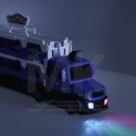 TIR Laweta samochód transporter pojazd składany XXL 10 aut niebieski