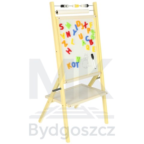 Tablica kredowa magnetyczna liczydło papier szara 46 x 43 x 89 cm