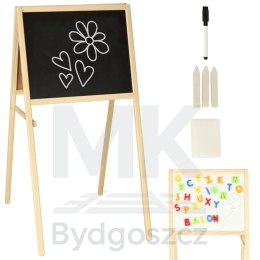 Tablica kredowa magnetyczna liczydło szara 43 x 50 x 84 cm