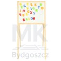 Tablica kredowa magnetyczna liczydło szara 43 x 50 x 84 cm