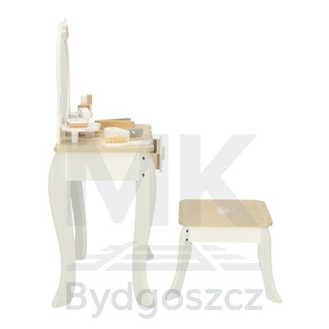 Toaletka drewniana dla dziewczynki LULILO Bella lustro taboret akcesoria Toaletka drewniana dla dziewczynki LULILO Bella lustro taboret akcesoria