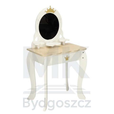 Toaletka drewniana dla dziewczynki LULILO Bella lustro taboret akcesoria Toaletka drewniana dla dziewczynki LULILO Bella lustro taboret akcesoria