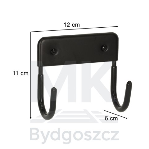 Wieszak uchwyt na deskę do prasowania metalowy udźwig 15 kg czarny Wieszak uchwyt na deskę do prasowania metalowy udźwig 15 kg czarny