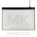 Deska kreślarska tablica tablet graficzny kalka do rysowania podświetlana LED A3