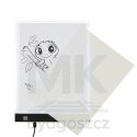 Deska kreślarska tablica tablet graficzny kalka do rysowania podświetlana LED A4