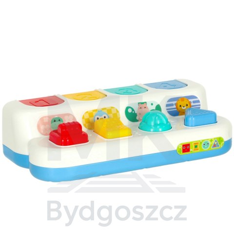 Gra zręcznościowa edukacyjna montessori wbijak wyskakujące zwierzątka POP-UP Gra zręcznościowa edukacyjna montessori wbijak wyskakujące zwierzątka POP-UP