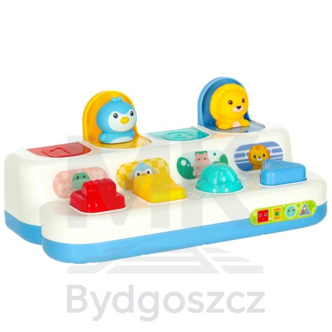 Gra zręcznościowa edukacyjna montessori wbijak wyskakujące zwierzątka POP-UP Gra zręcznościowa edukacyjna montessori wbijak wyskakujące zwierzątka POP-UP