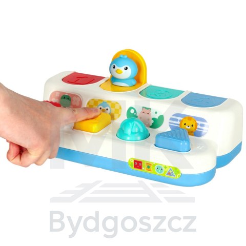 Gra zręcznościowa edukacyjna montessori wbijak wyskakujące zwierzątka POP-UP Gra zręcznościowa edukacyjna montessori wbijak wyskakujące zwierzątka POP-UP