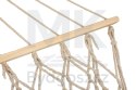 Hamak ogrodowy brazylijski boho siatka frędzle 200cm 150kg Ecru