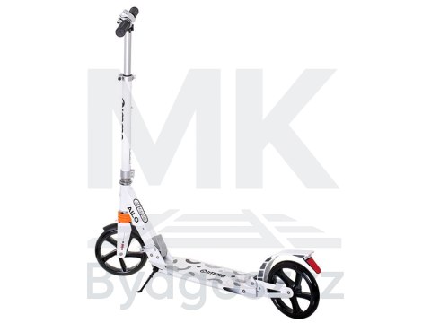 Hulajnoga miejska składana duża AILO XL koła 200mm amortyzator x2 biała GIMME Hulajnoga miejska składana duża AILO XL koła 200mm amortyzator x2 biała GIMME