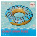 Kółko do pływania koło dmuchane BESTWAY 36118 donut niebieskie 107cm