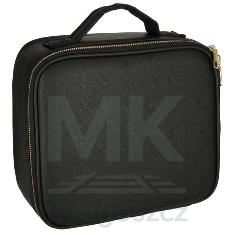 Kosmetyczka organizer na kosmetyki biżuterię kuferek z lusterkiem LED czarny Kosmetyczka organizer na kosmetyki biżuterię kuferek z lusterkiem LED czarny