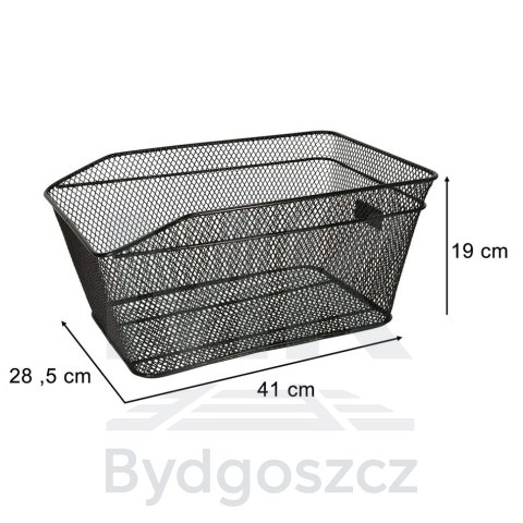 Koszyk rowerowy RALLEX na bagażnik kosz tylny metalowy 25kg Koszyk rowerowy RALLEX na bagażnik kosz tylny metalowy 25kg