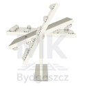 Lusterko do makijażu kosmetyczne podświetlane 12 LED Hollywood z 12 żarówkami USB 30 x 40 cm