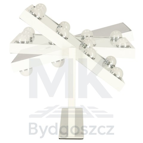Lusterko do makijażu kosmetyczne podświetlane 9 LED Hollywood z 9 żarówkami USB 25 x 30 cm Lusterko do makijażu kosmetyczne podświetlane 9 LED Hollywood z 9 żarówkami USB 25 x 30 cm