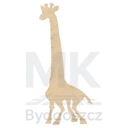 Miarka wzrostu drewniana żyrafa 125 cm
