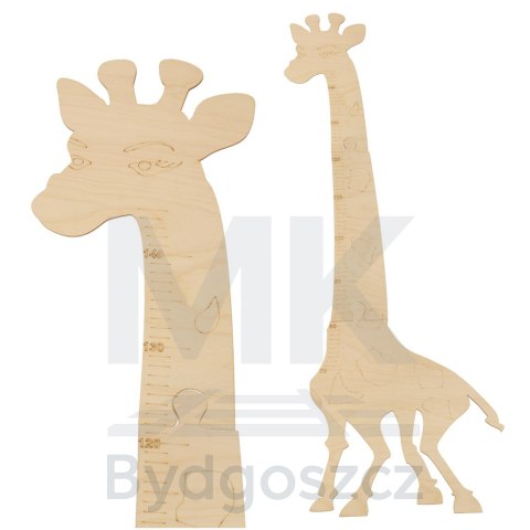 Miarka wzrostu drewniana żyrafa 125 cm Miarka wzrostu drewniana żyrafa 125 cm