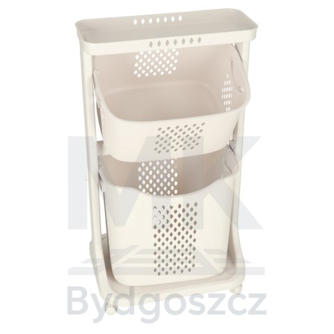 Pojemnik na zabawki kosz na ubrania organizer podwójny jeżdżący Pojemnik na zabawki kosz na ubrania organizer podwójny jeżdżący