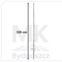 Półka łazienkowa narożna teleskopowa pod prysznic 320 cm