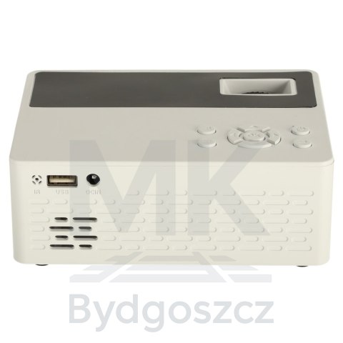 Projektor rzutnik przenośny LED TFT LCD 16:9 1920x1080 USB 20W biały Projektor rzutnik przenośny LED TFT LCD 16:9 1920x1080 USB 20W biały